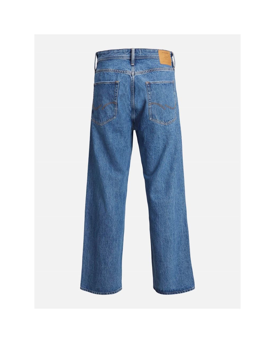 Jack & Jones Blue Alex Original Wide Leg Jeans for men