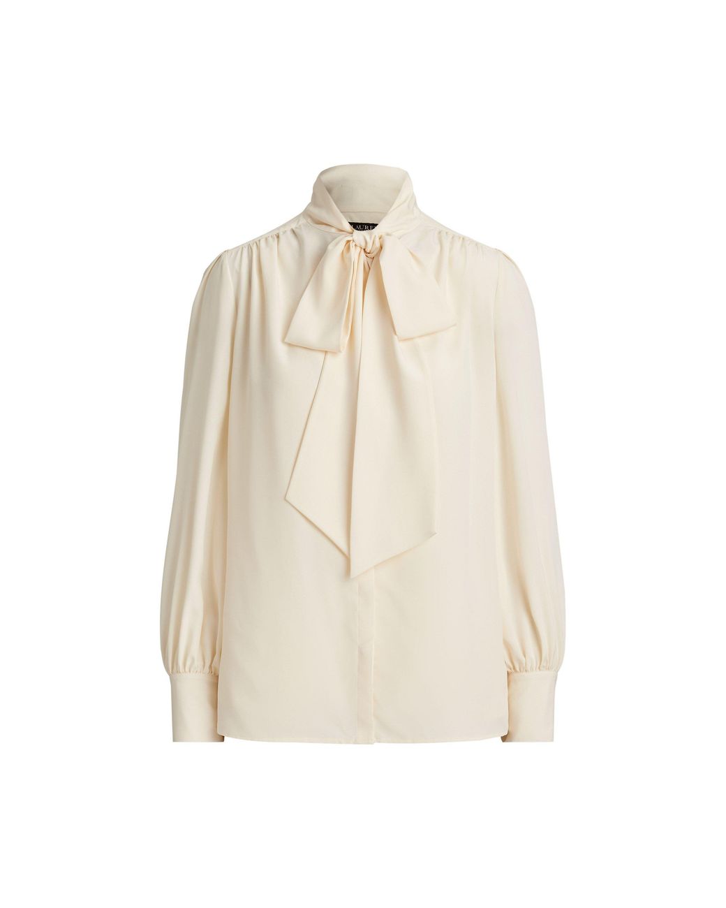 Ralph Lauren Natural Long Sleeve Blouse