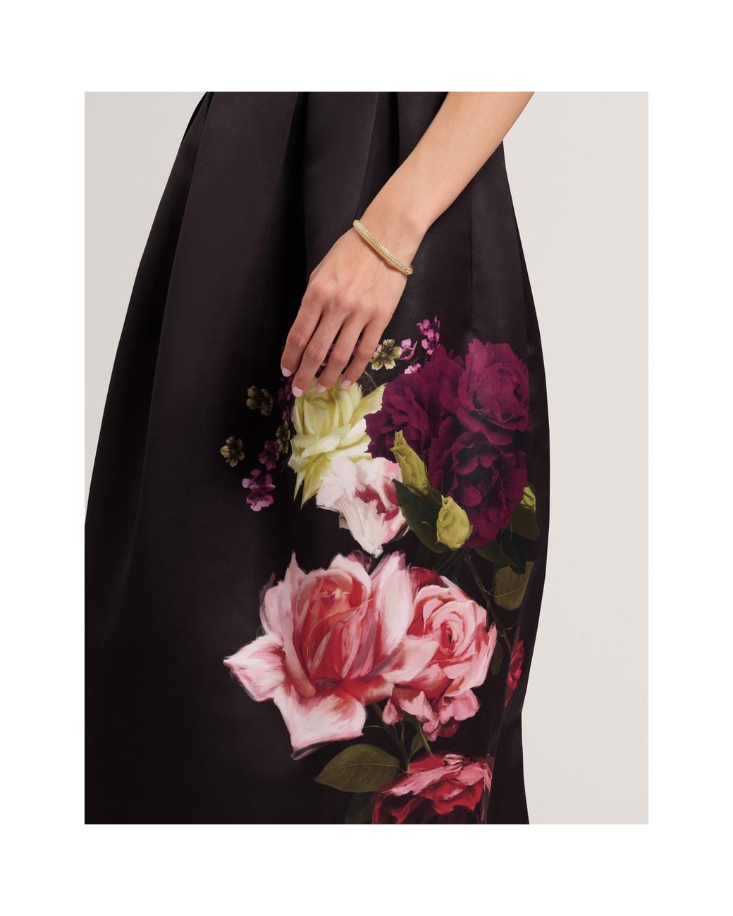 Ted Baker Black Ted Tulip Prnt Dress Ld71