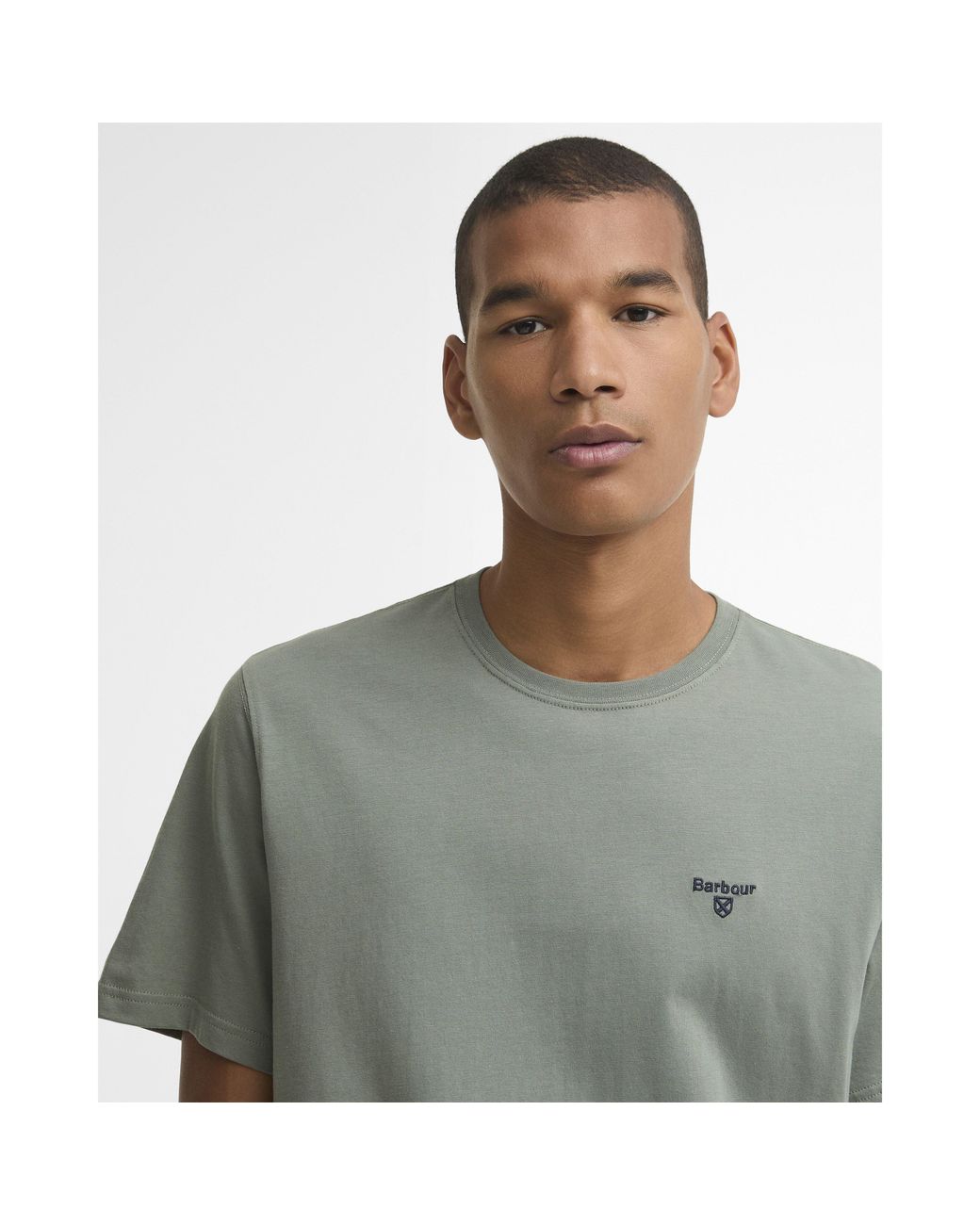 Barbour Gray Essentials Sports T-Shirt for men