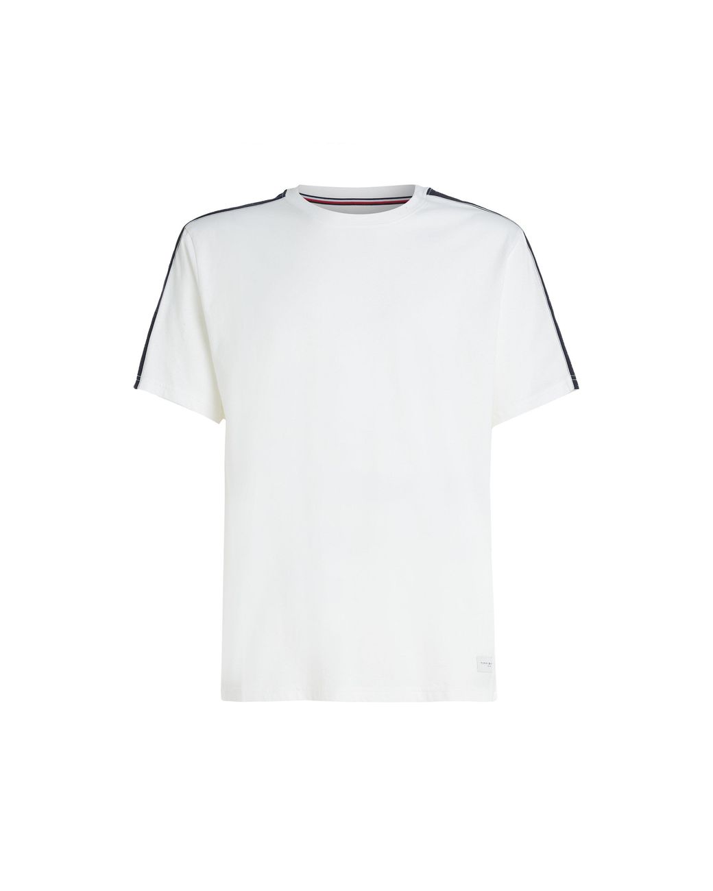 Tommy Hilfiger White Ss Tee Logo Ecru for men