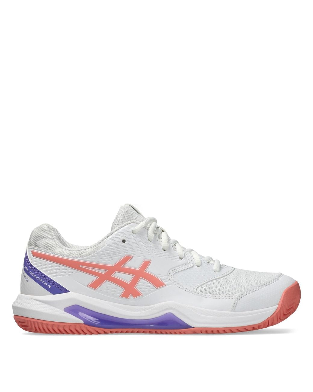 Asics White Gel-Dedicate 8 Padel