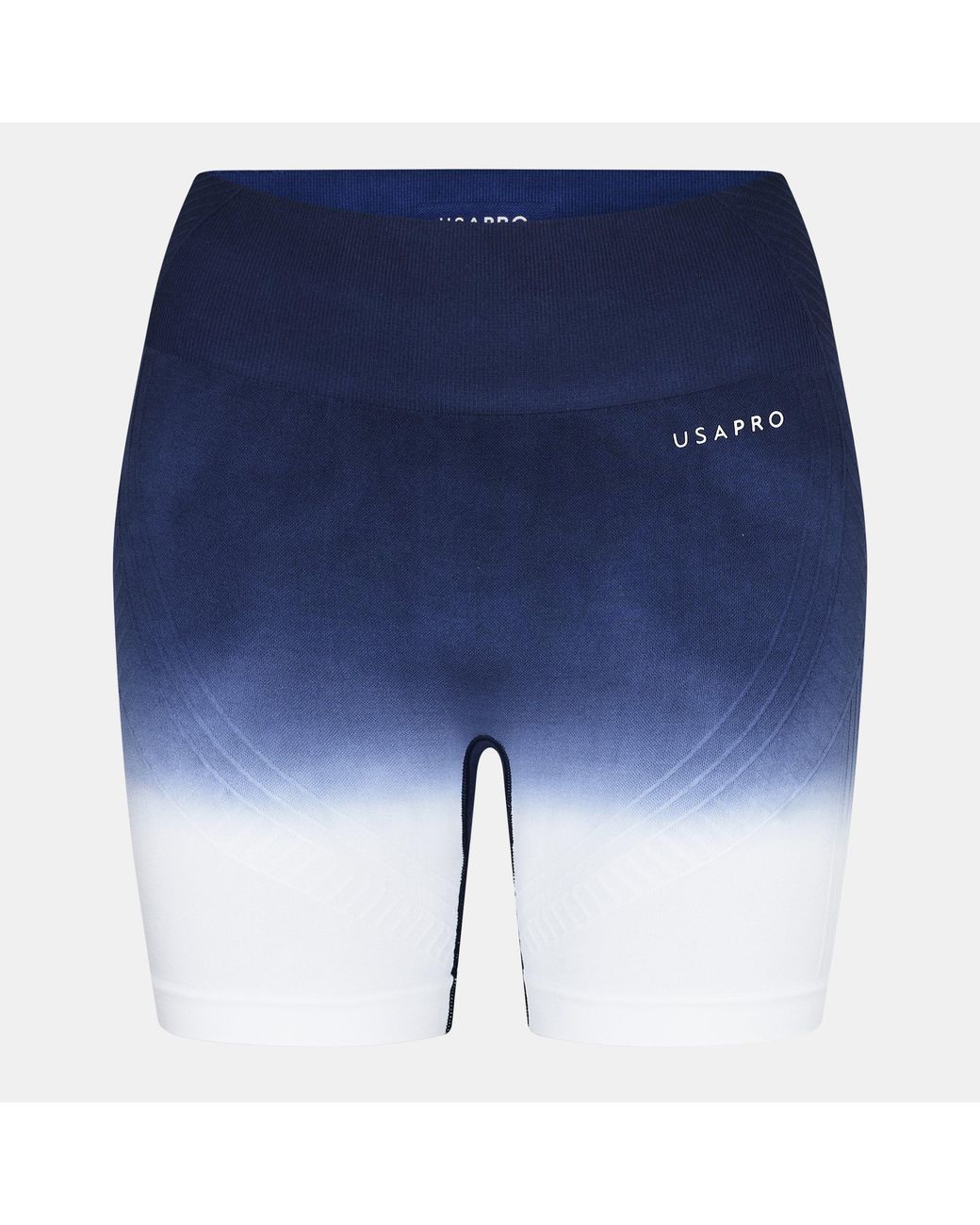 Usa Pro Blue Seamless Ombre 5 Inch Shorts