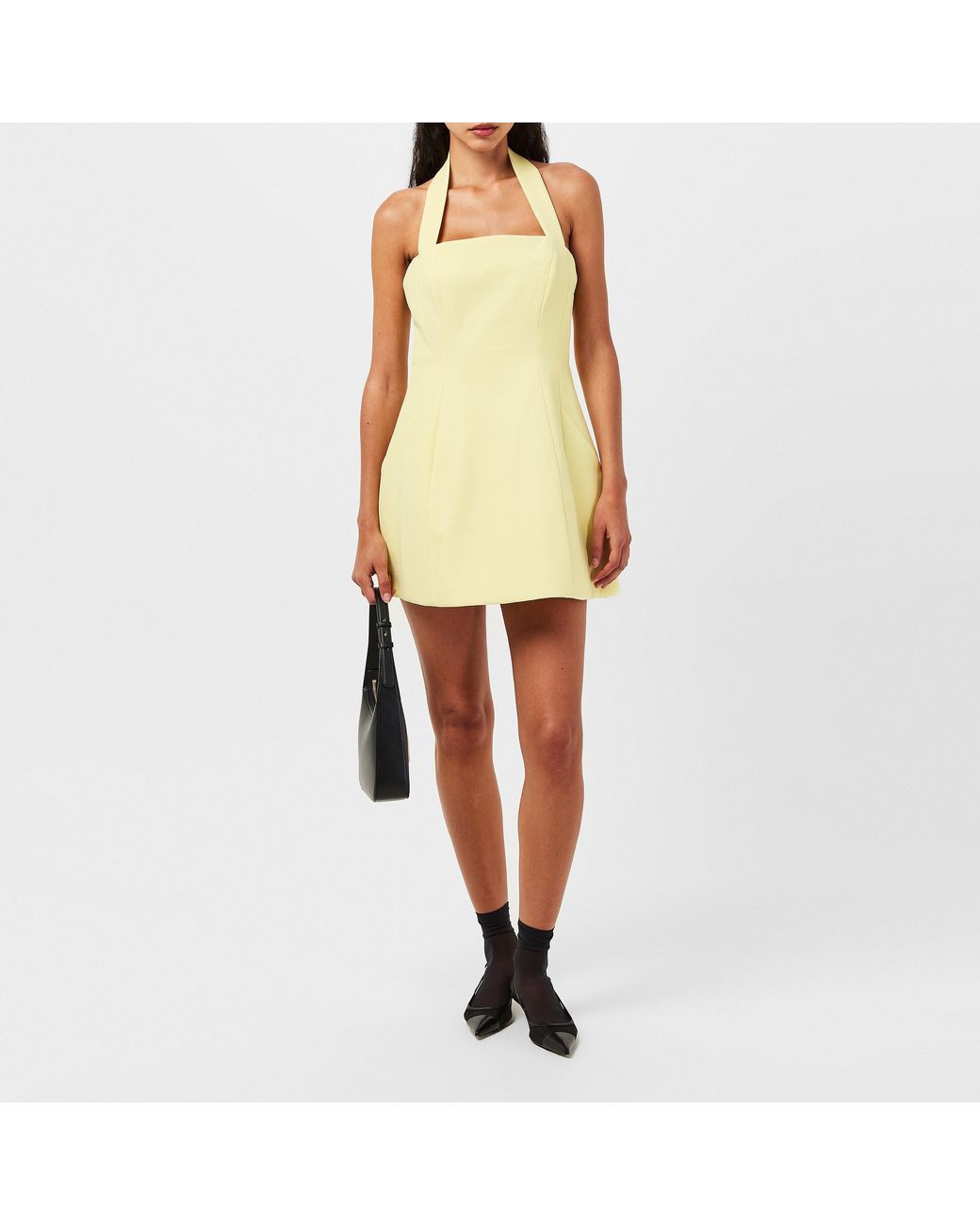 Bardot Yellow Neville Mini Dress
