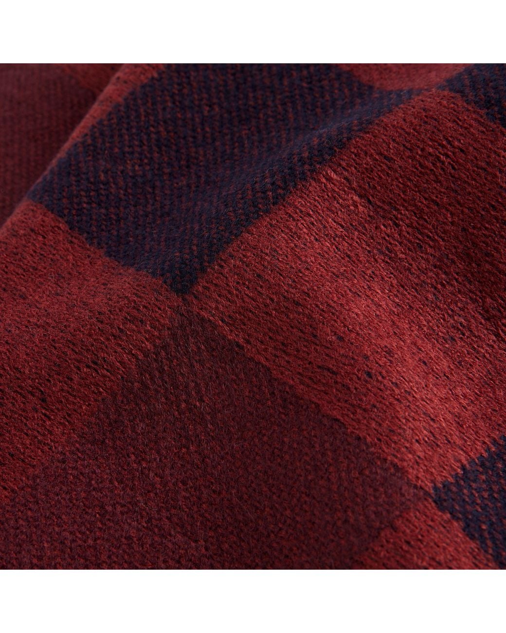 Ted Baker Red Grid Check Midweight Scarf
