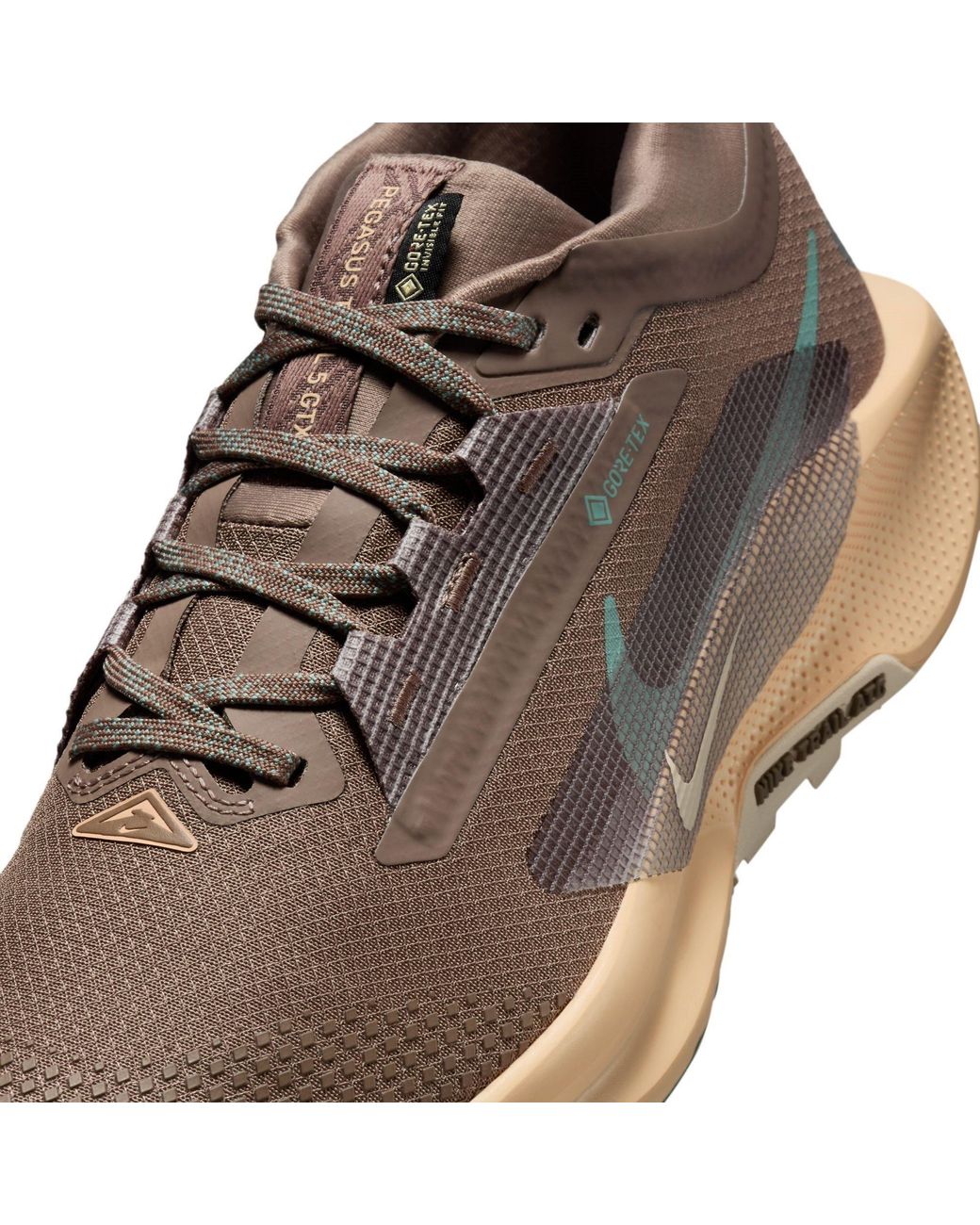 Nike Brown Pegasus Trail 5 Gore-Tex Running Shoes