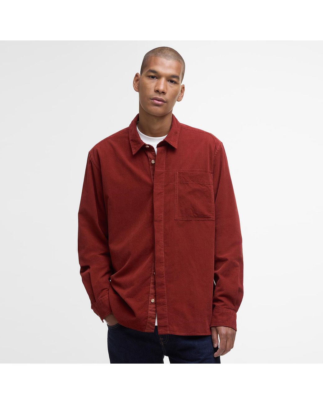 Barbour Red Haltcliff Shirt for men
