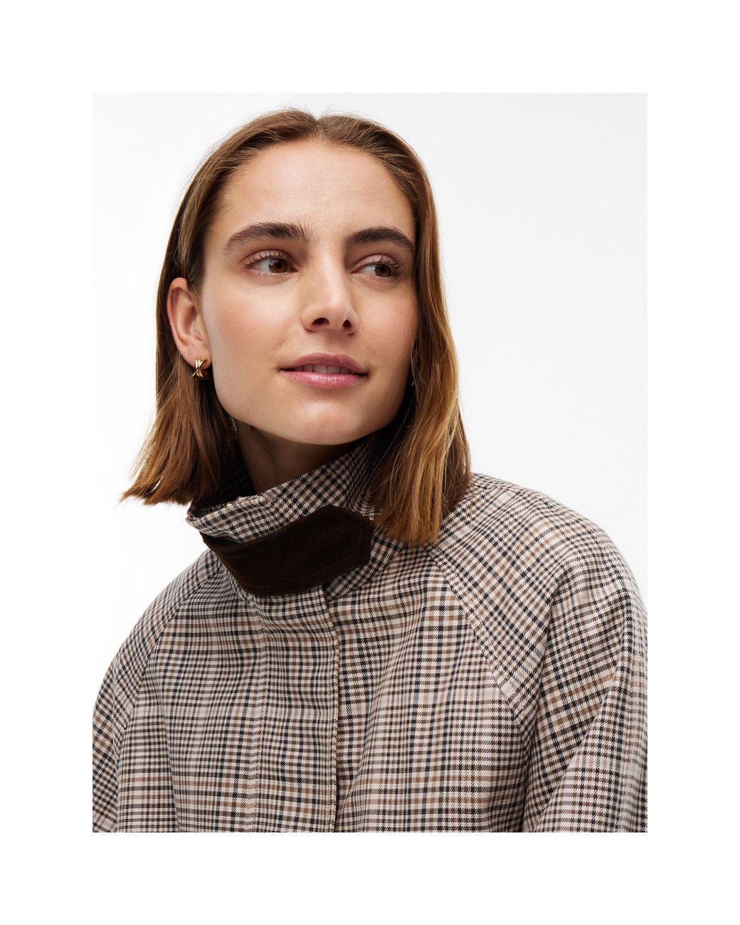 Tommy Hilfiger Brown Cotton Cape