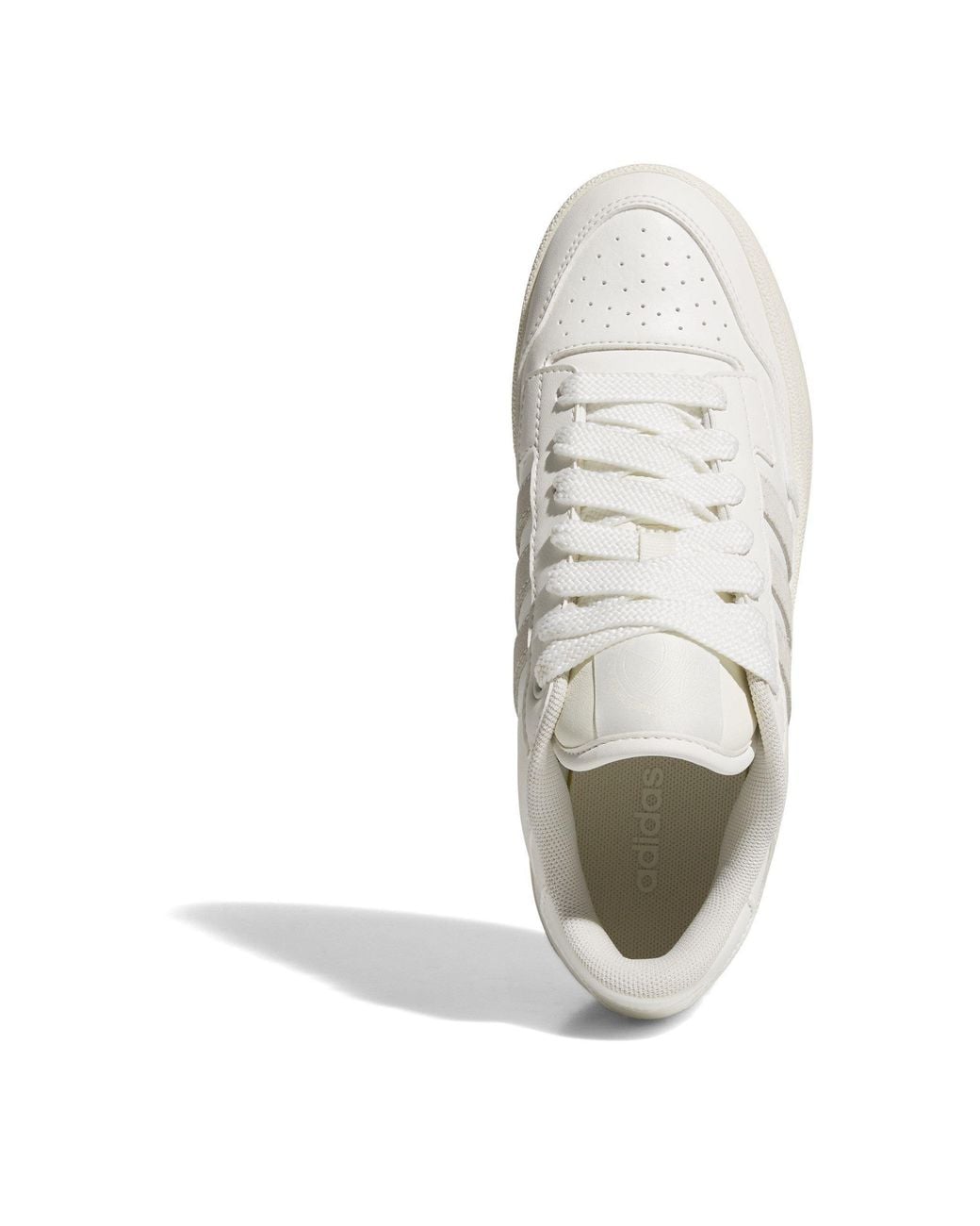 Adidas White Rapid Court Low-Top Trainers