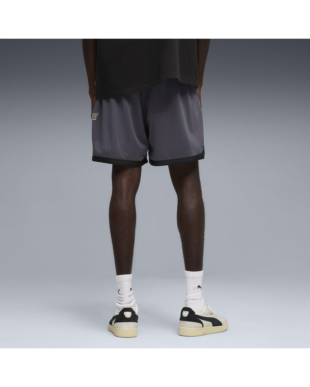PUMA X REPRESENT Black Woven Tracksuit Shorts for men