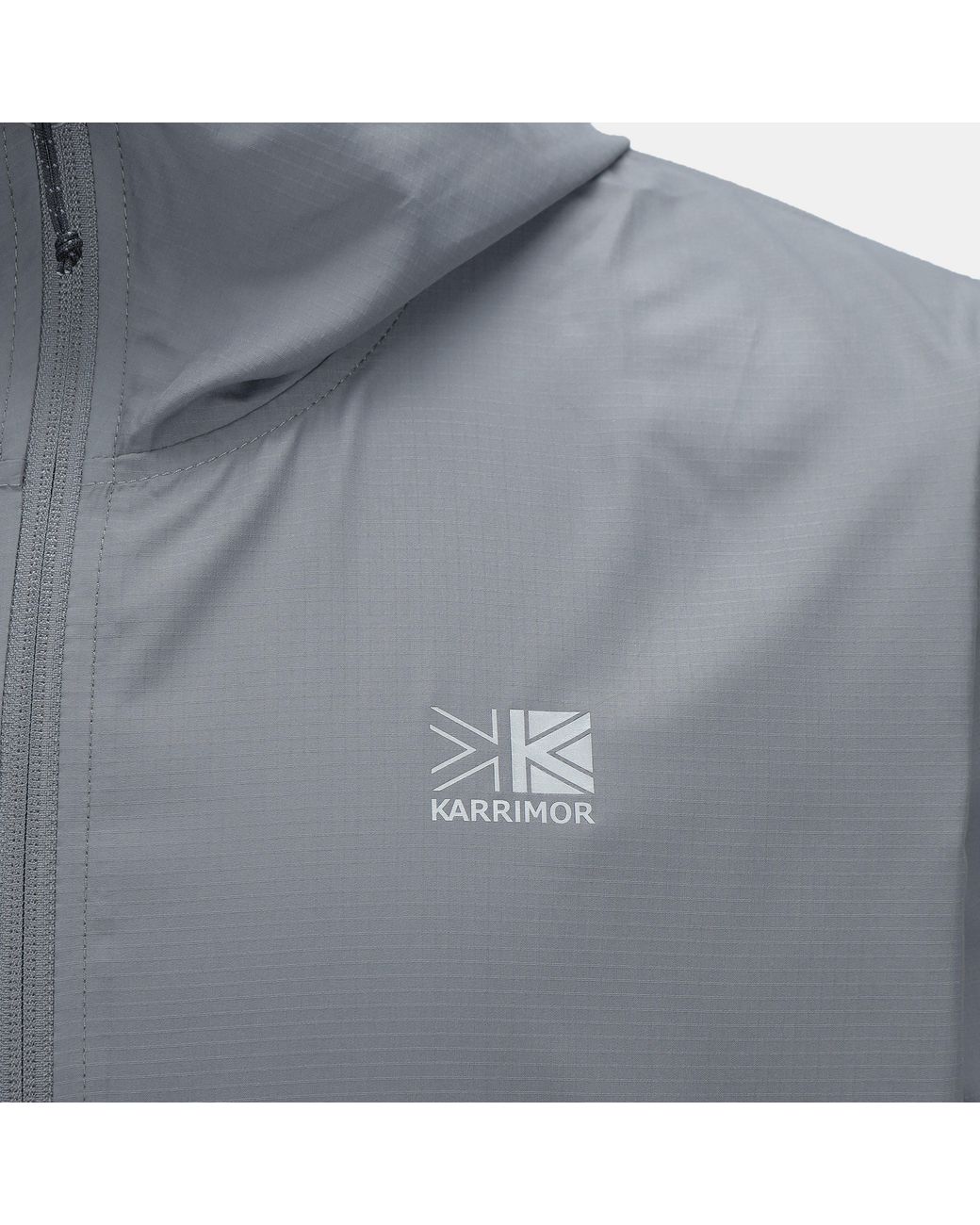Karrimor Gray Water And Wind Resistant Full Zip Hooded Jacket for men