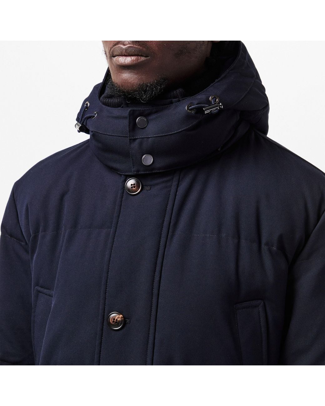 Pal Zileri Blue Medium-Weight Insulation Medium Puffer Jacket for men