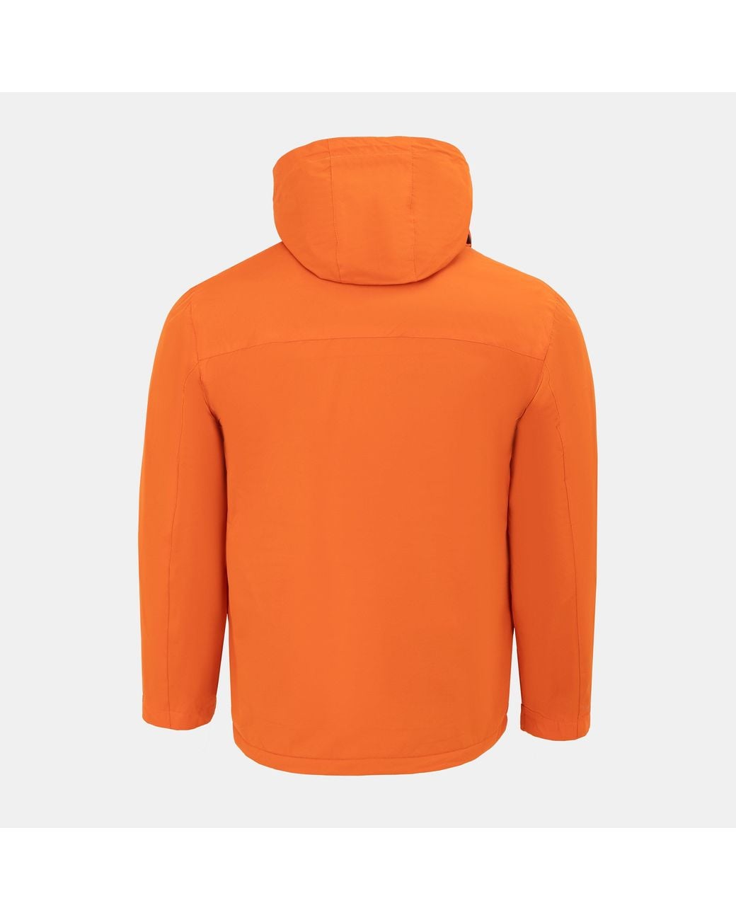Gelert Orange Fleece Lined Windproof Detachable Hood Parka for men