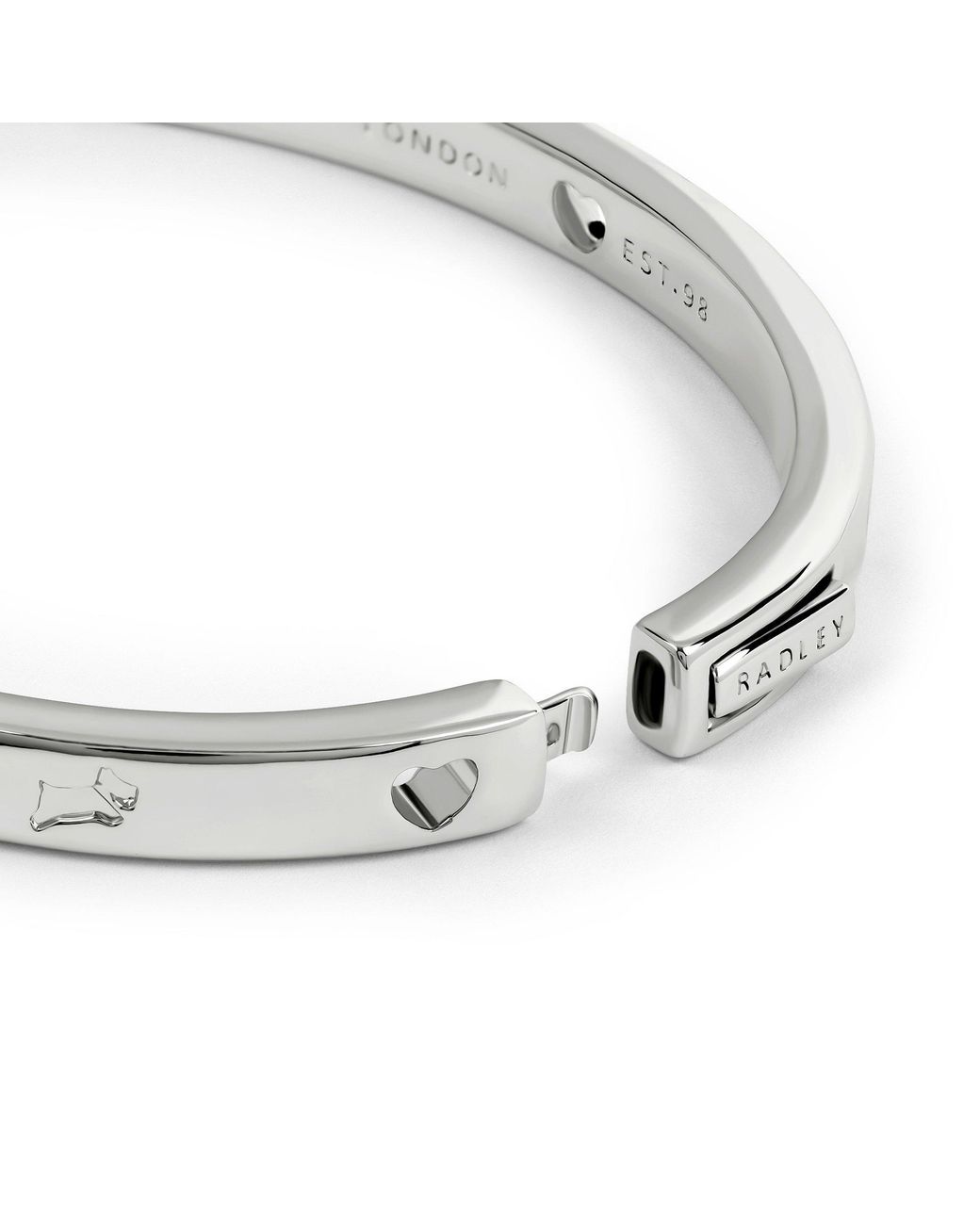 Radley Metallic Plated Heart & Dog Bangle