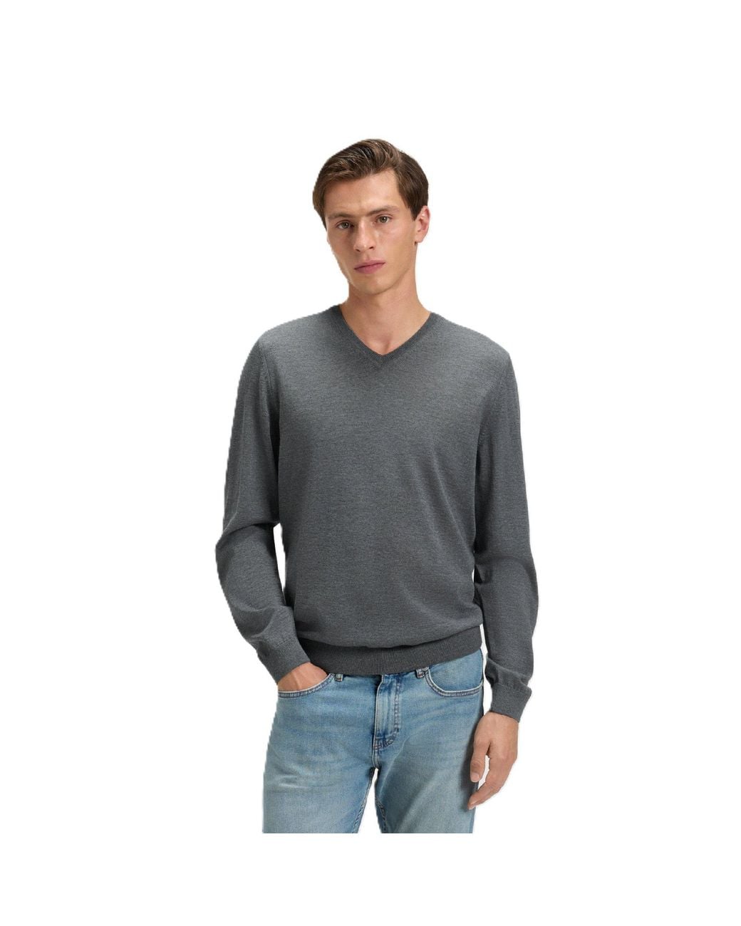 Boss Gray Melba P Knitted Top for men