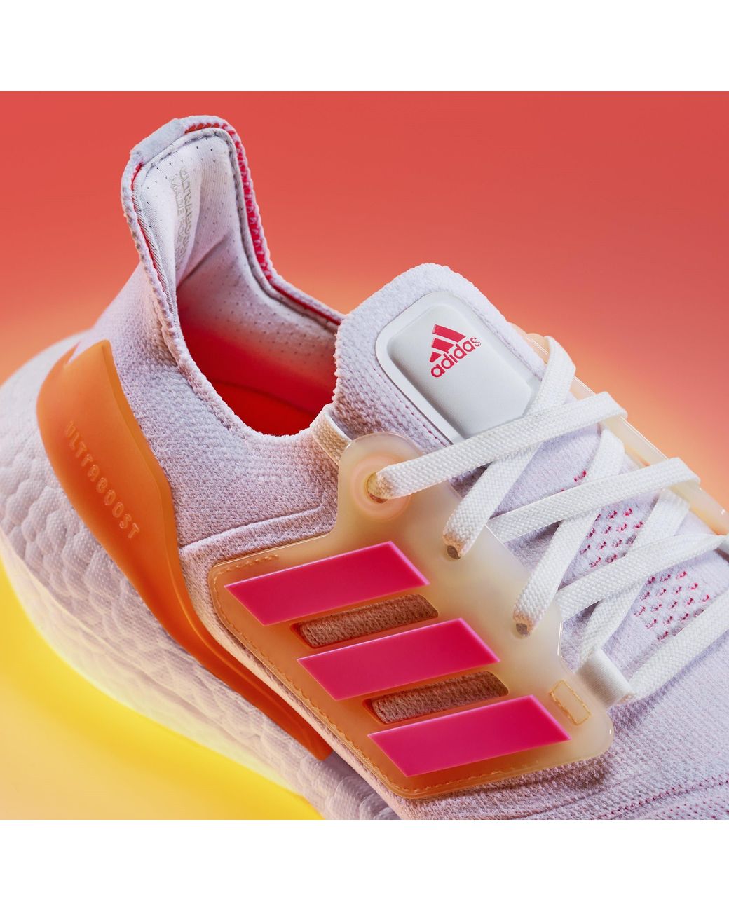 Adidas Pink Ultraboost 22 Running Shoes