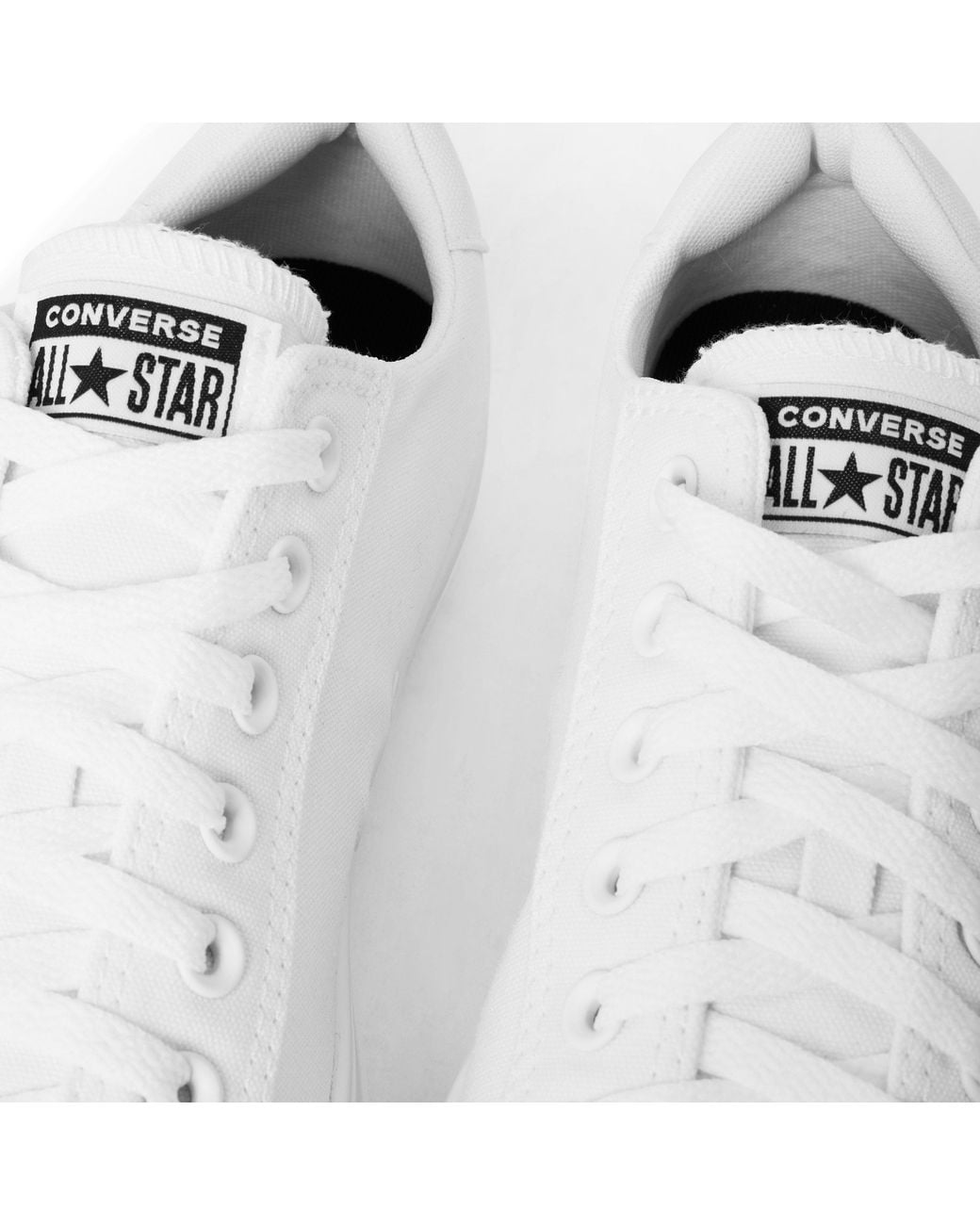 Converse White Canvas Trainers