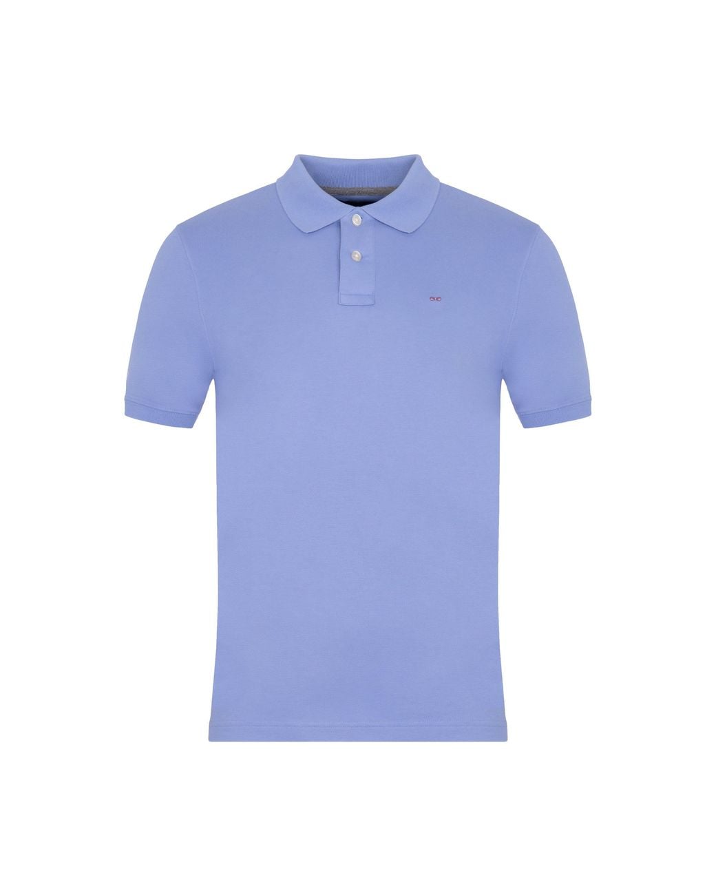 Eden Park Blue Light Polo With Bicolour Trims for men