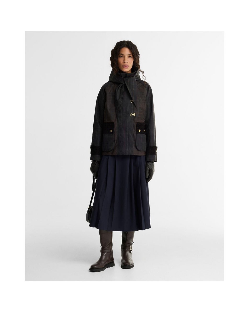 Barbour Black B.Li Hazelwood Check Ld64