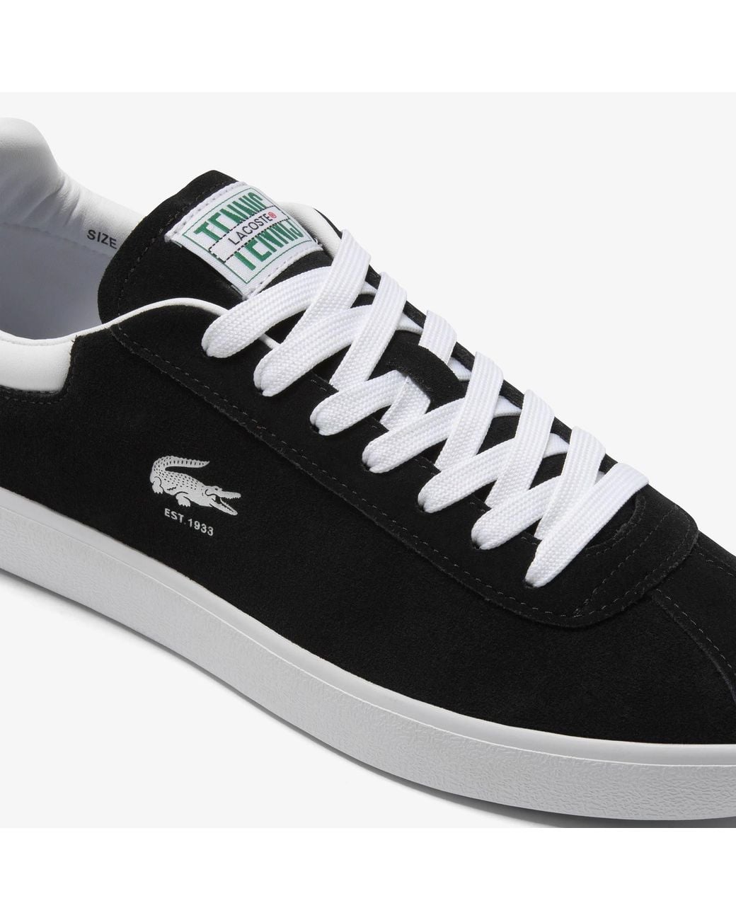 Lacoste Black Base Shot Suede for men