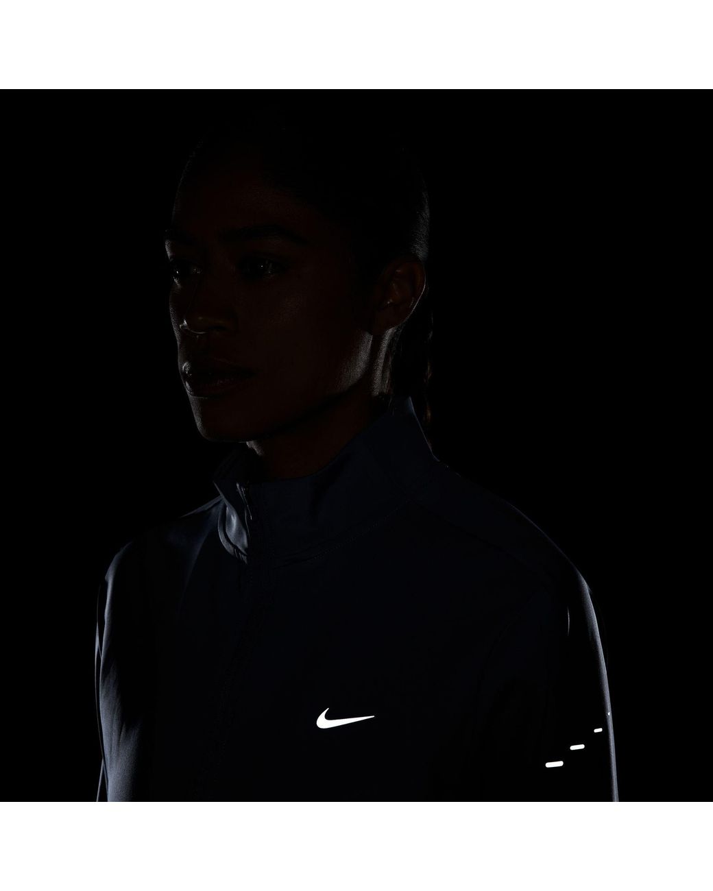 Nike Blue Swift Full Zip Long Sleeve Running Top