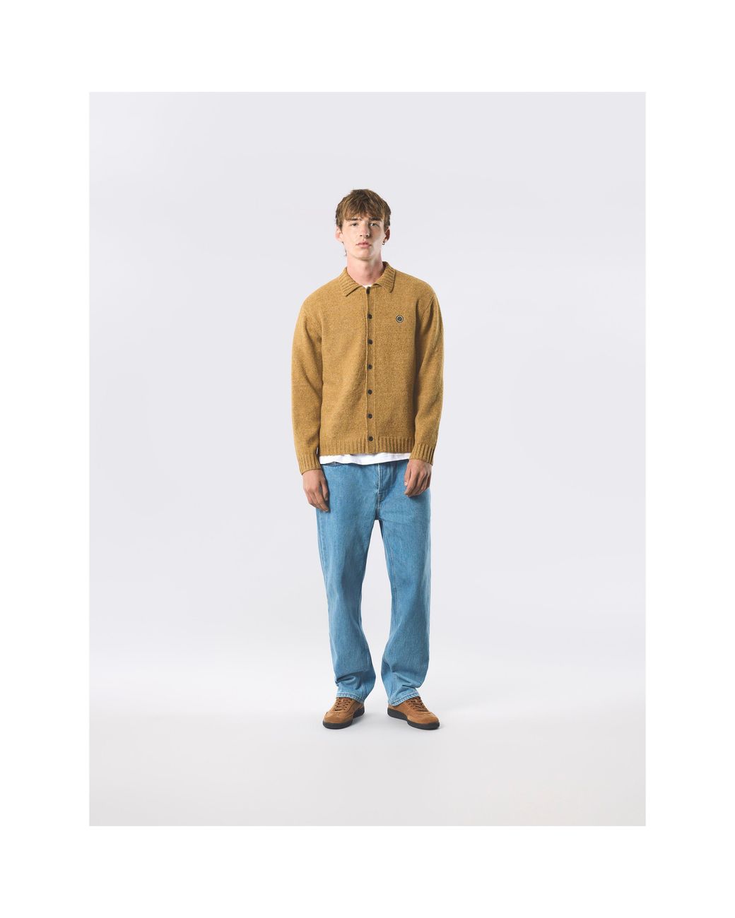 Pretty Green Yellow Pg Whittaker Structured Tailored Overshirt for men