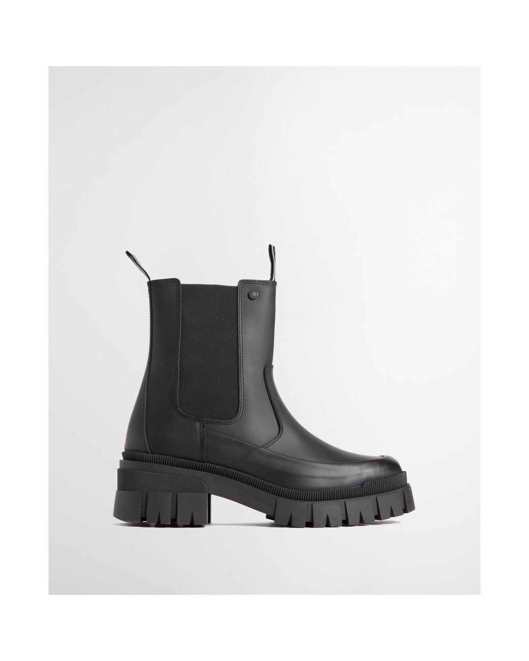 Barbour Black Sofie Modern Heritage Leather Chelsea Boots
