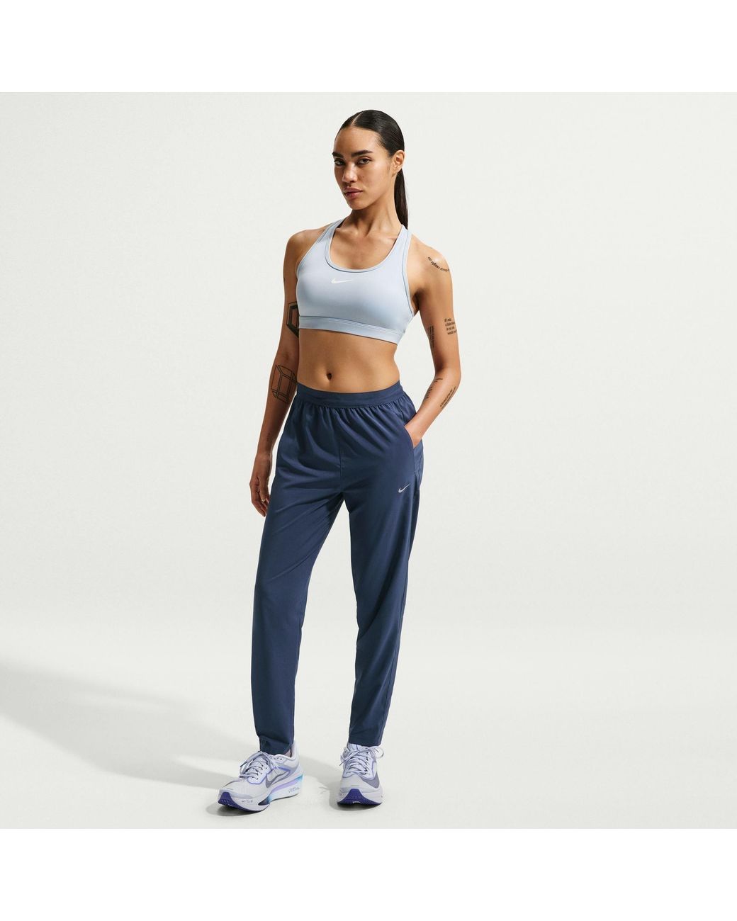 Nike Blue Df Tempo Performance Tracksuit Bottom