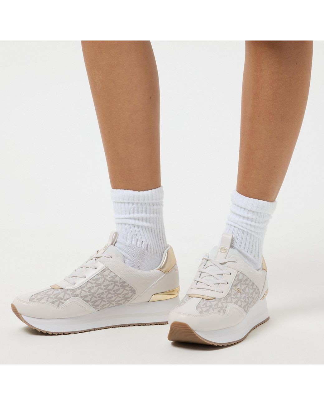 MICHAEL Michael Kors White Raina Runners