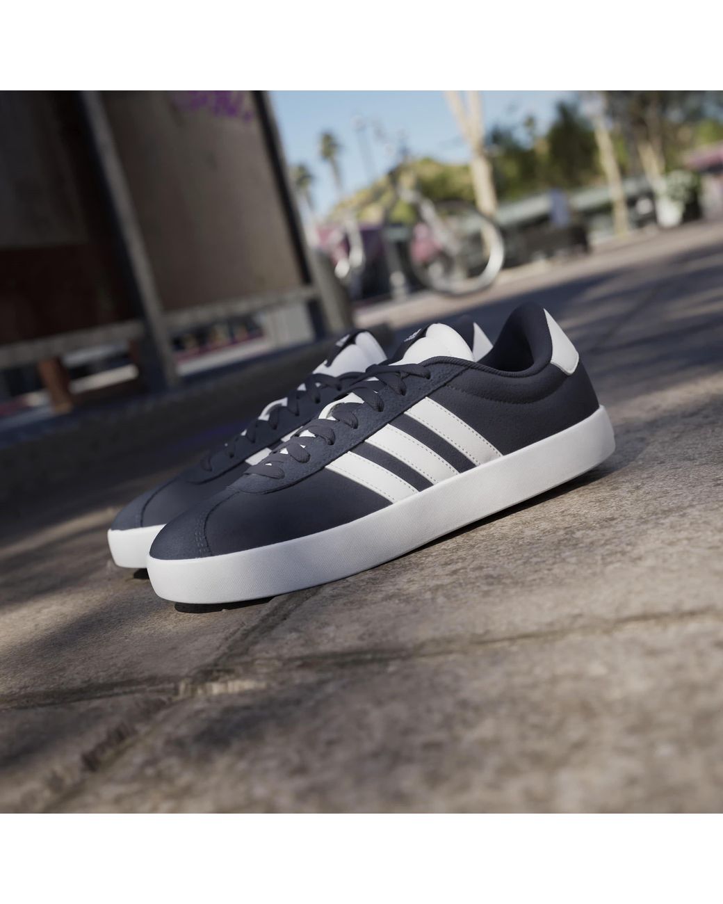 Adidas Blue Vl Court 3.0 Shoes for men
