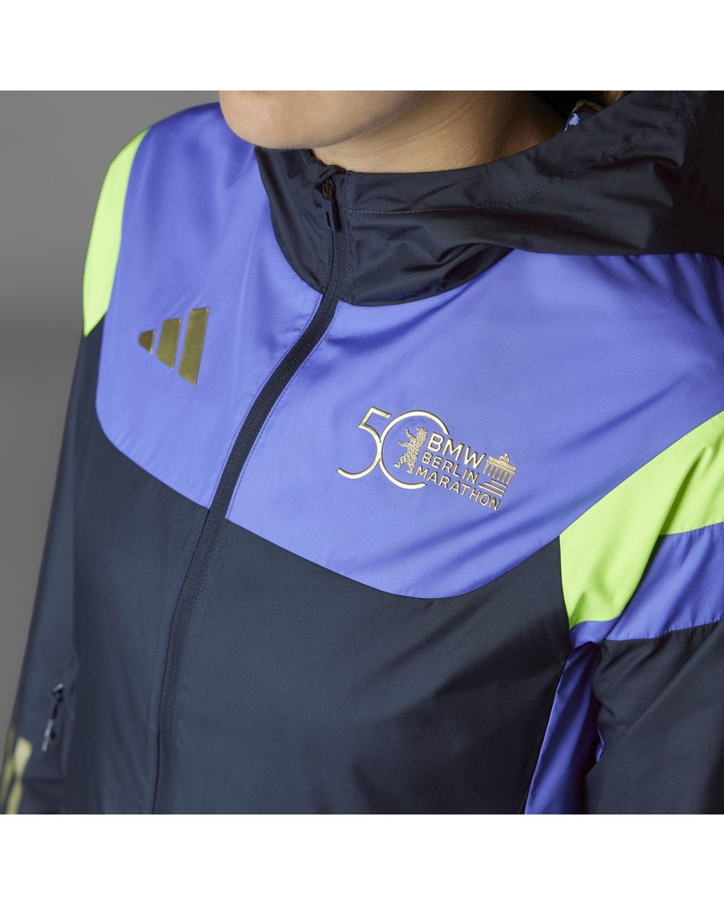 Adidas Blue Performance Running Jacket