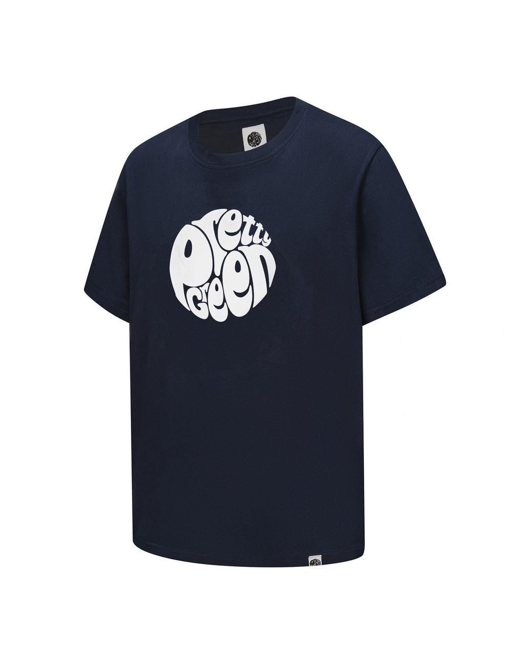 Pretty Green Blue Large Logo Tee for men