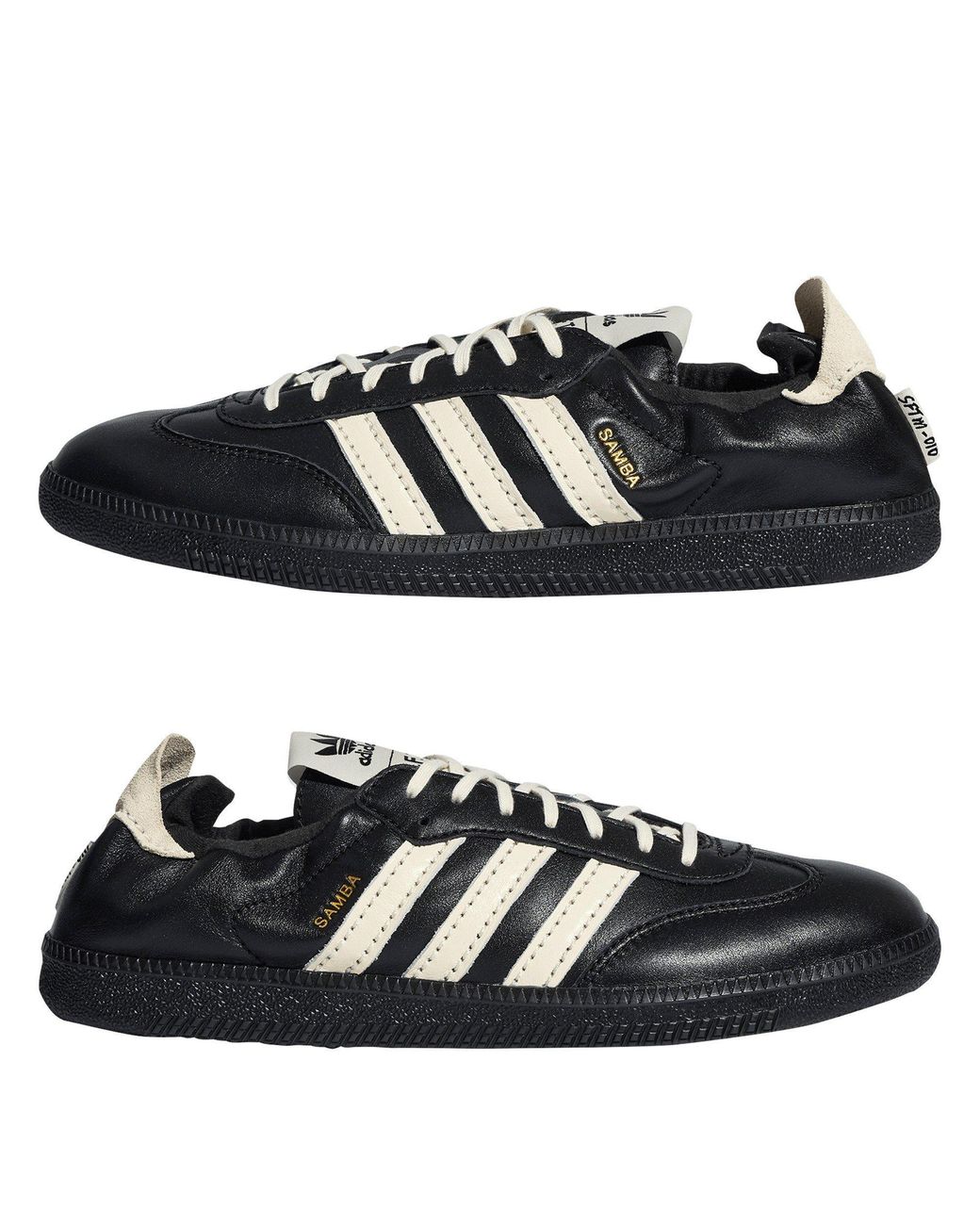 Adidas Originals Black Leather Low-Top Casual Shoes for men
