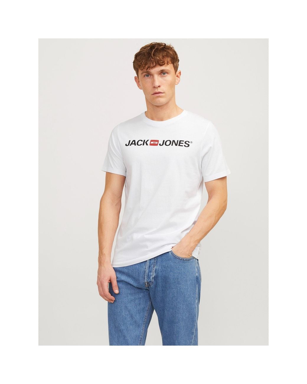 Jack & Jones Blue Corp Logo 3-pack T-shirt for men