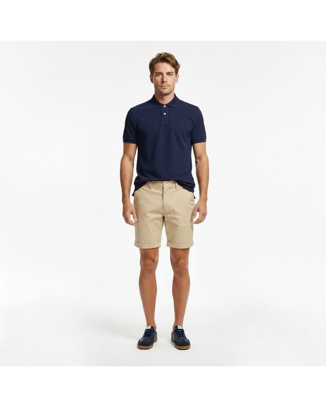 Gant Blue Contrast Rugger Polo Shirt for men
