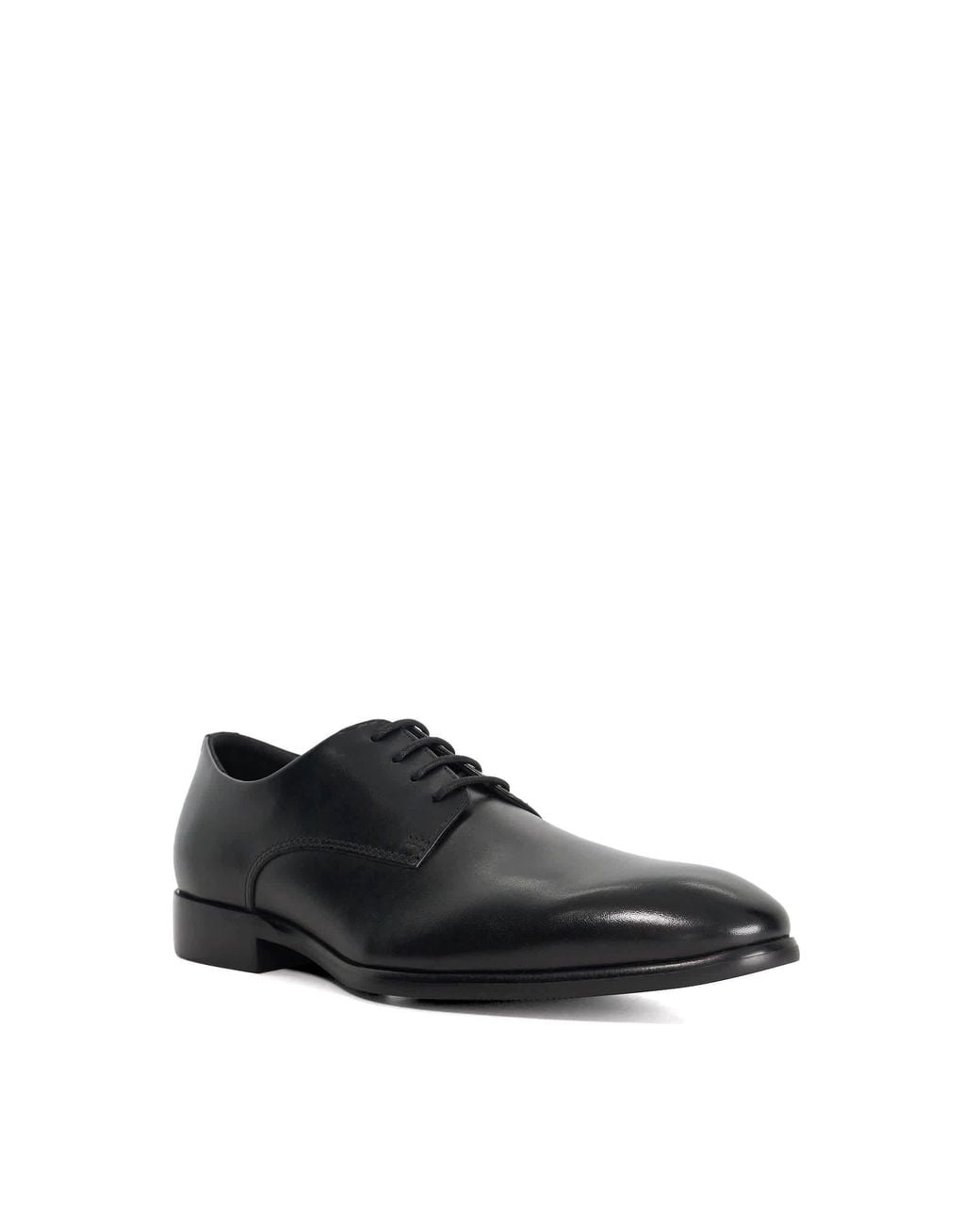 Dune Black Saunter Leather Derby Shoes for men