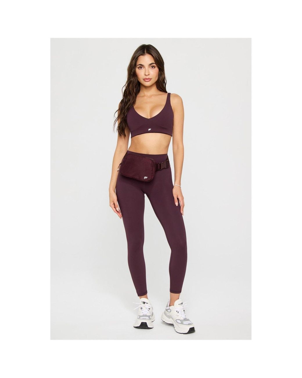 Fabletics Red Pureluxe Low-Impact Sports Bra