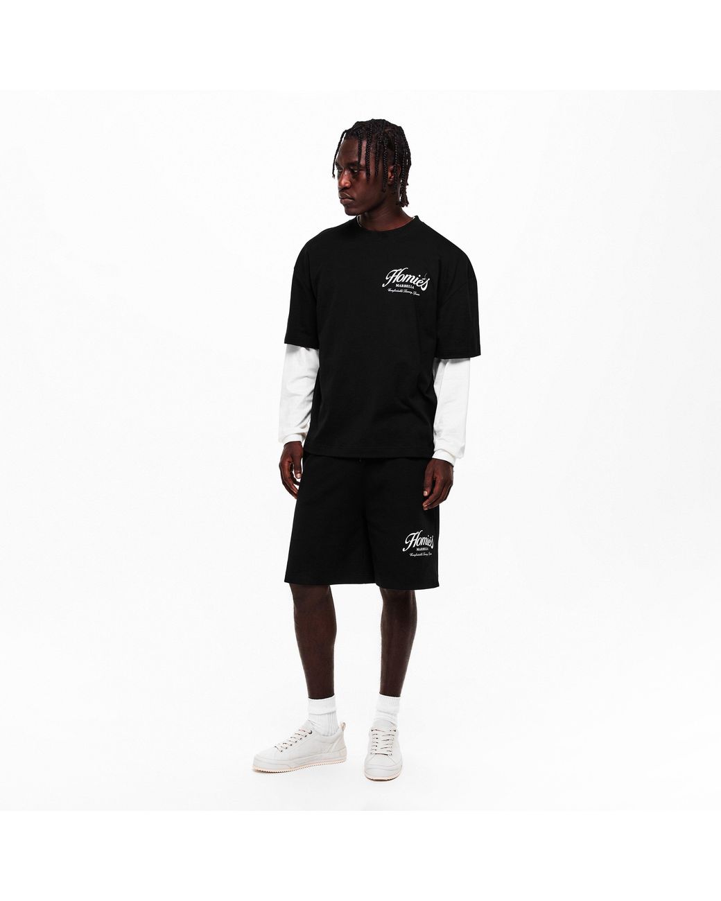 Homies Marbella Black Homies Essentials Shorts for men