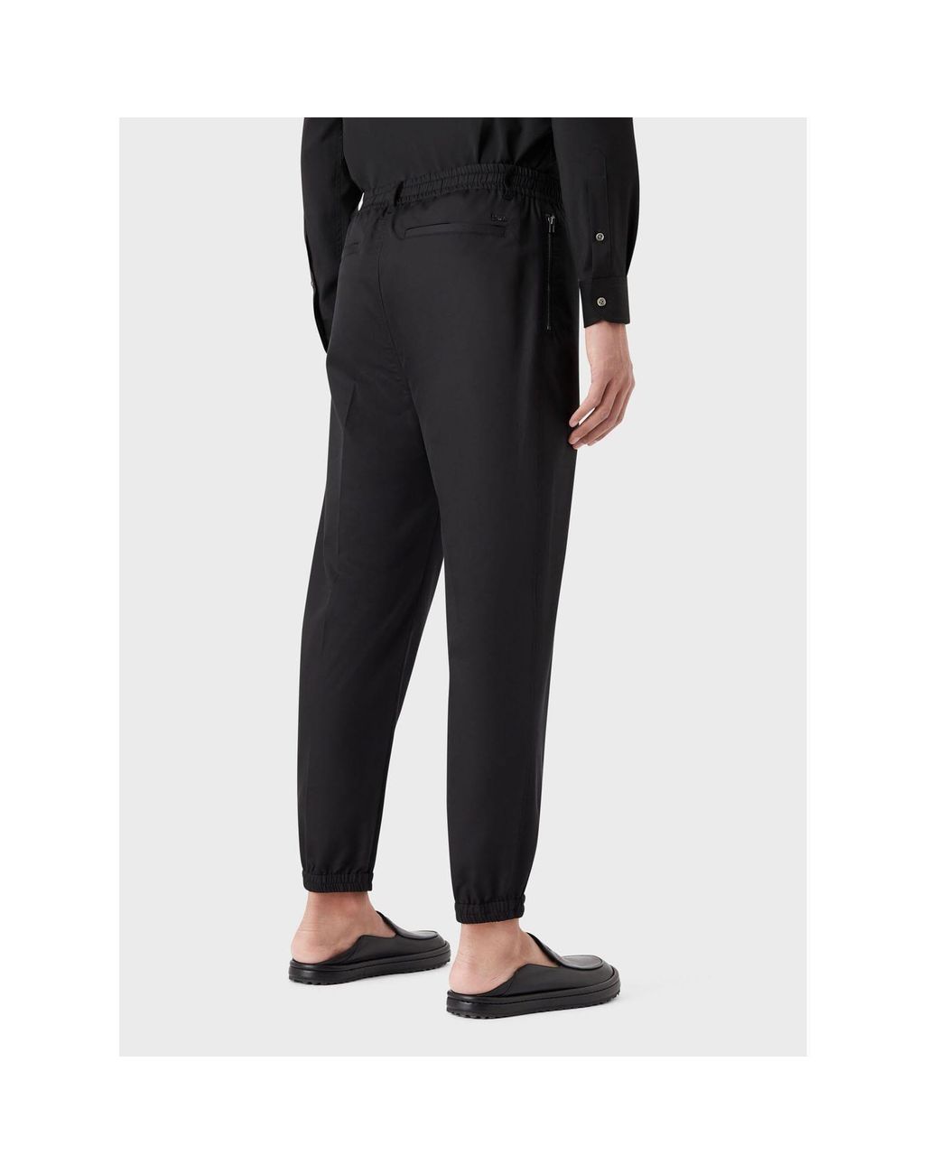 Emporio Armani Black Trousers for men