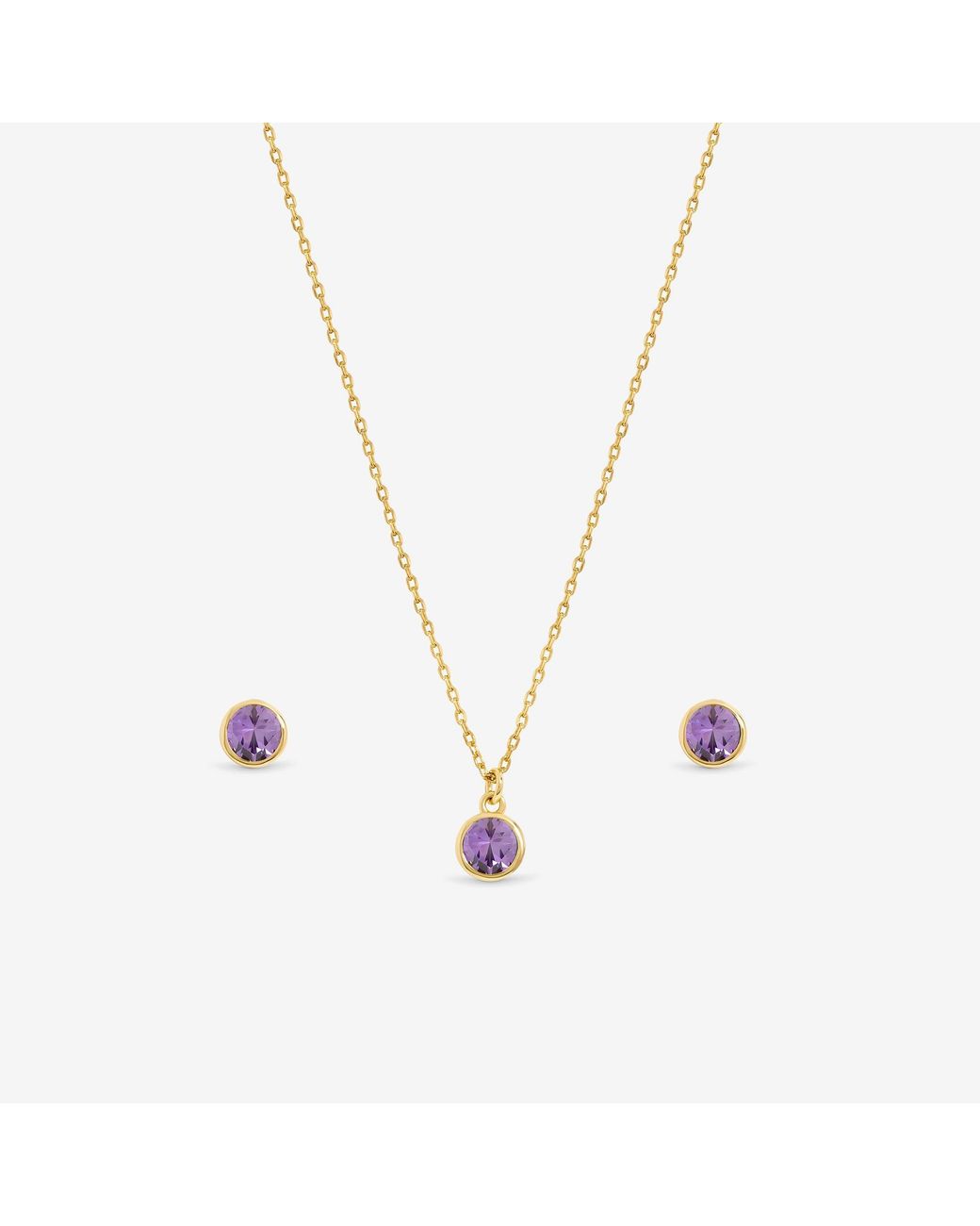 Jon Richard Red 14Ct Plated Birthstone Bezel Set