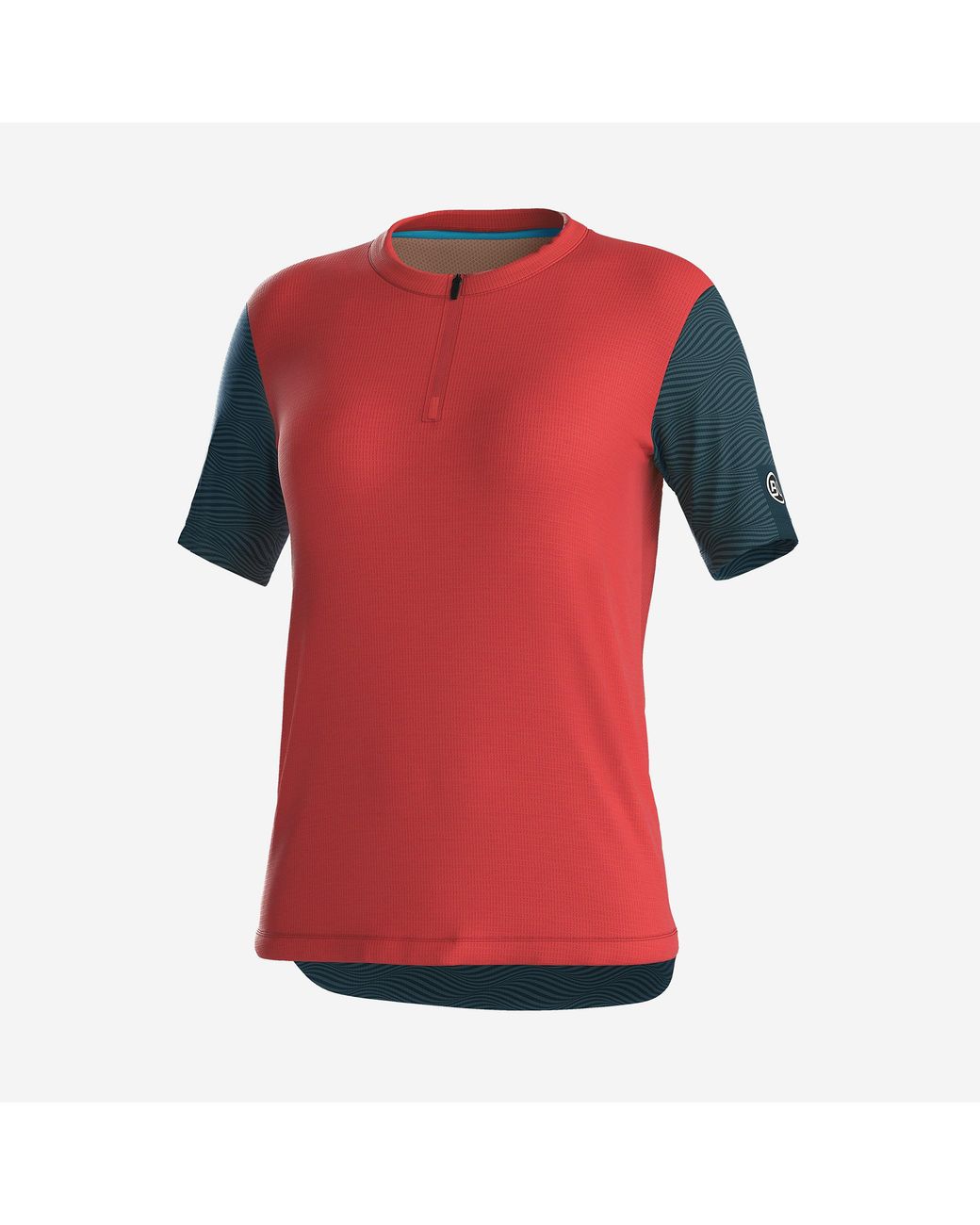 Bicycle Line Red Zoe Half Zip Short Sleeve Cycling Jersey