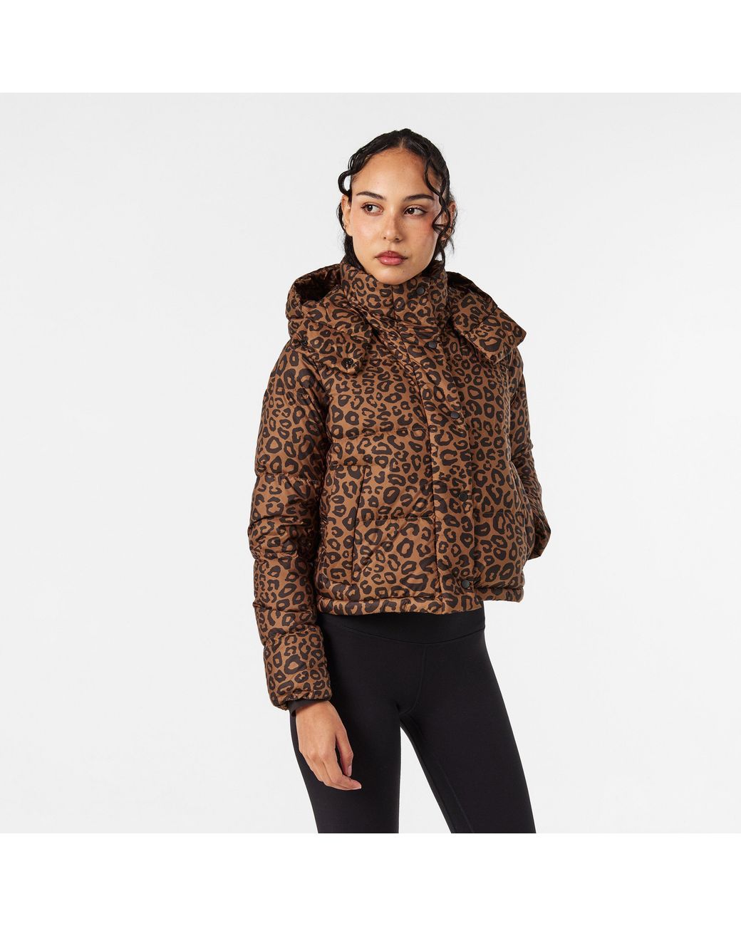 lululemon athletica Brown Wunder Puff Cropped Insulated Short Puffer Jacket
