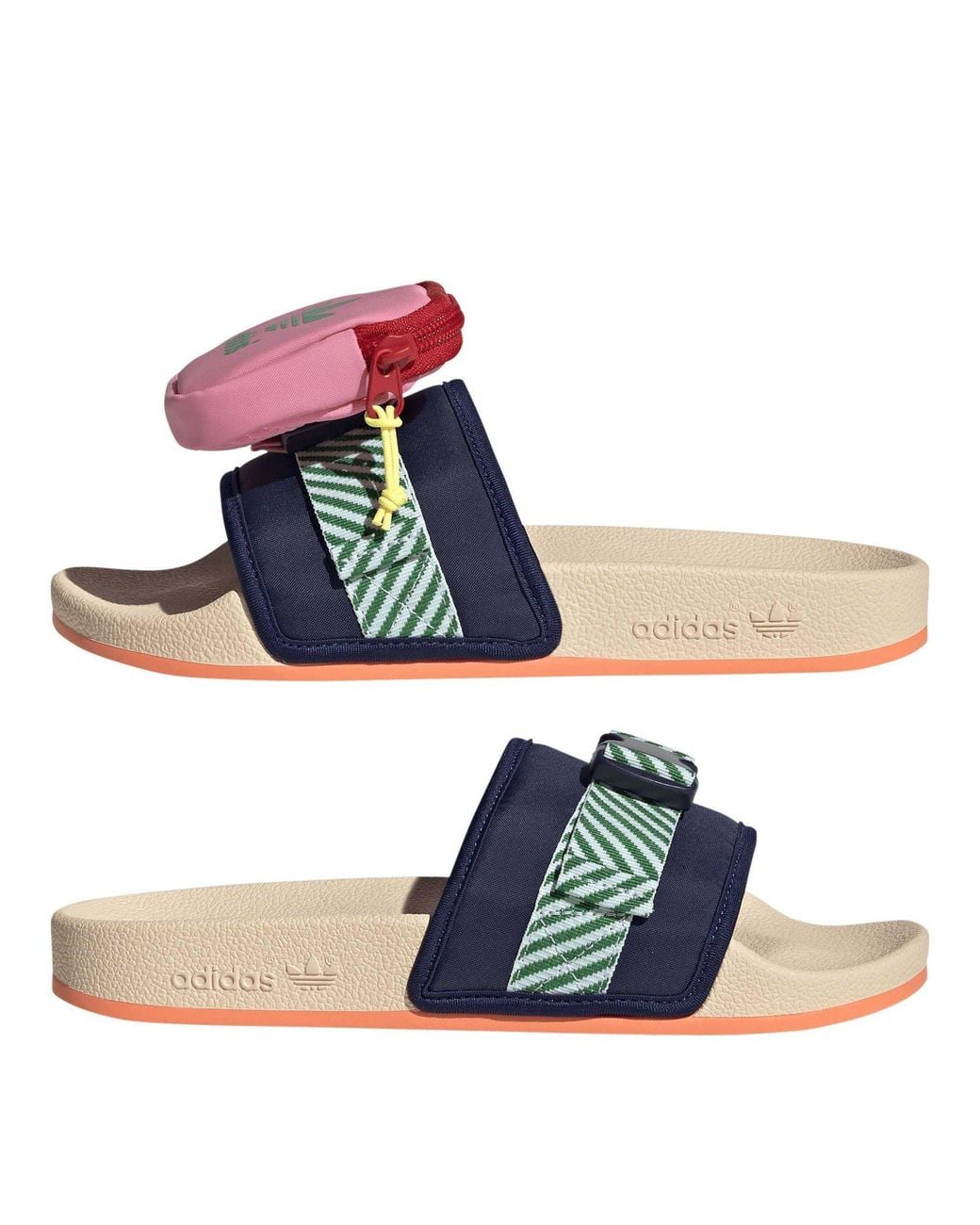 Adidas Originals Blue Pouchylette Flat Sandals