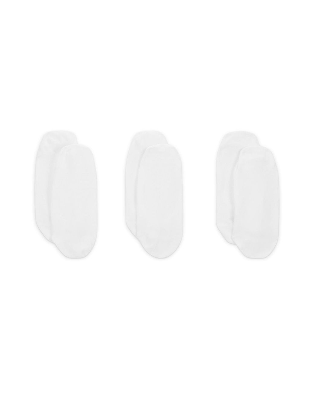 Nike White 3 Pack Invisible Socks Ladies