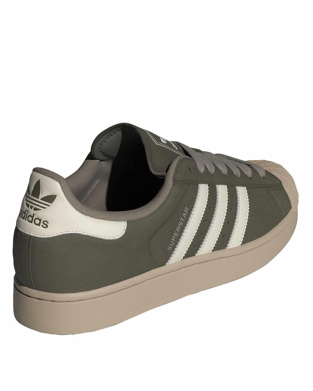 Adidas Originals Brown Superstar Ii Leather Low-Top Trainers