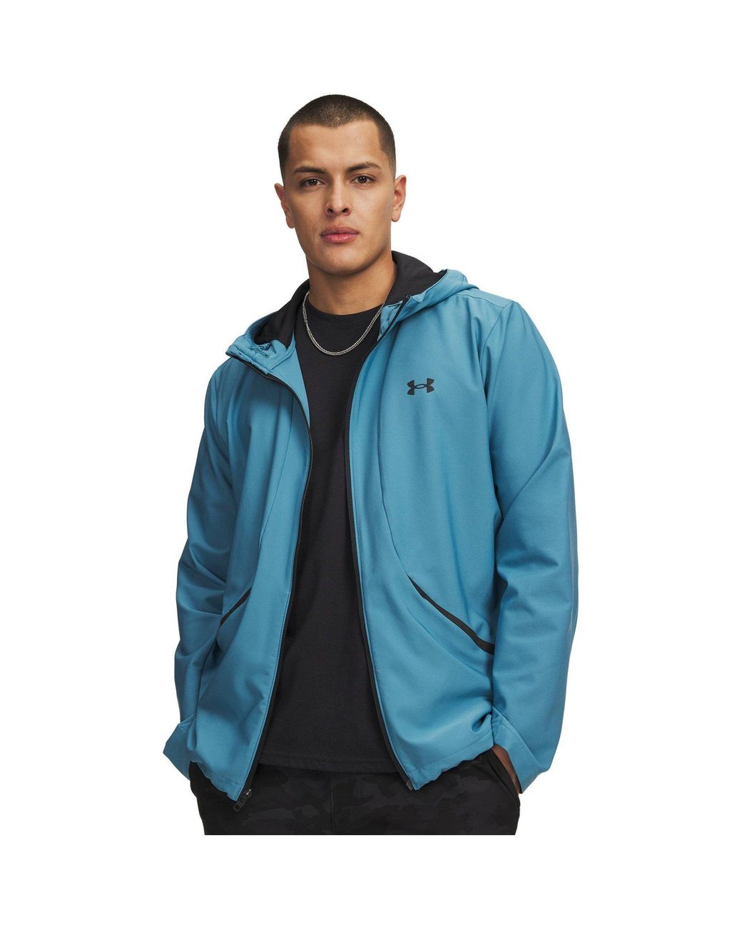 Under Armour Blue Unstoppable Woven Performance Training Jacket for men