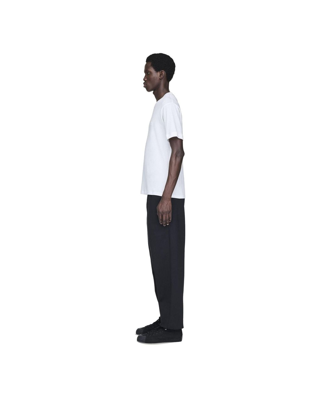 Y-3 White Slim Short Sleeve T-Shirt for men