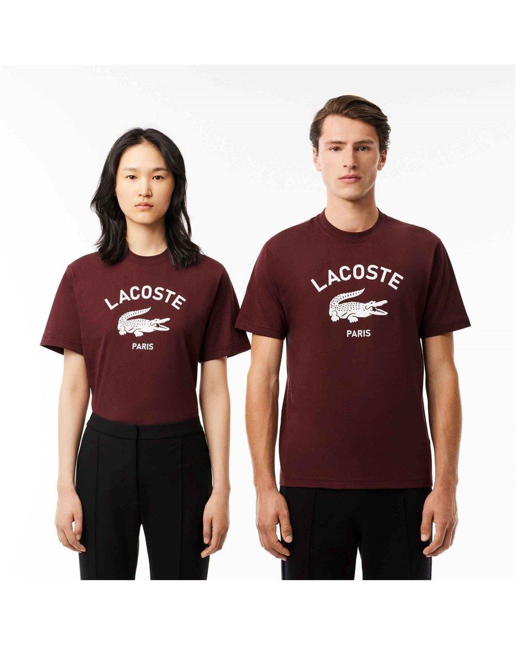 Lacoste Red Paris Tee Sn44 for men