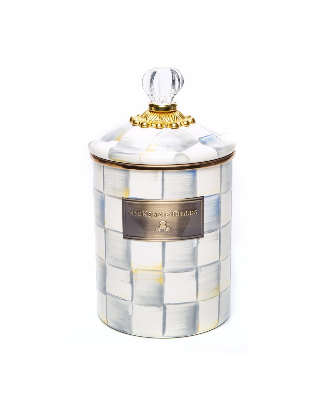 Mackenzie-Childs White Mackenzi M Canister 00