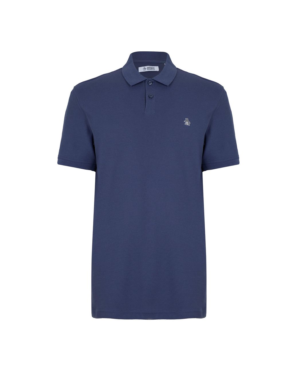 Original Penguin Blue Short Sleeve Polo Shirt for men